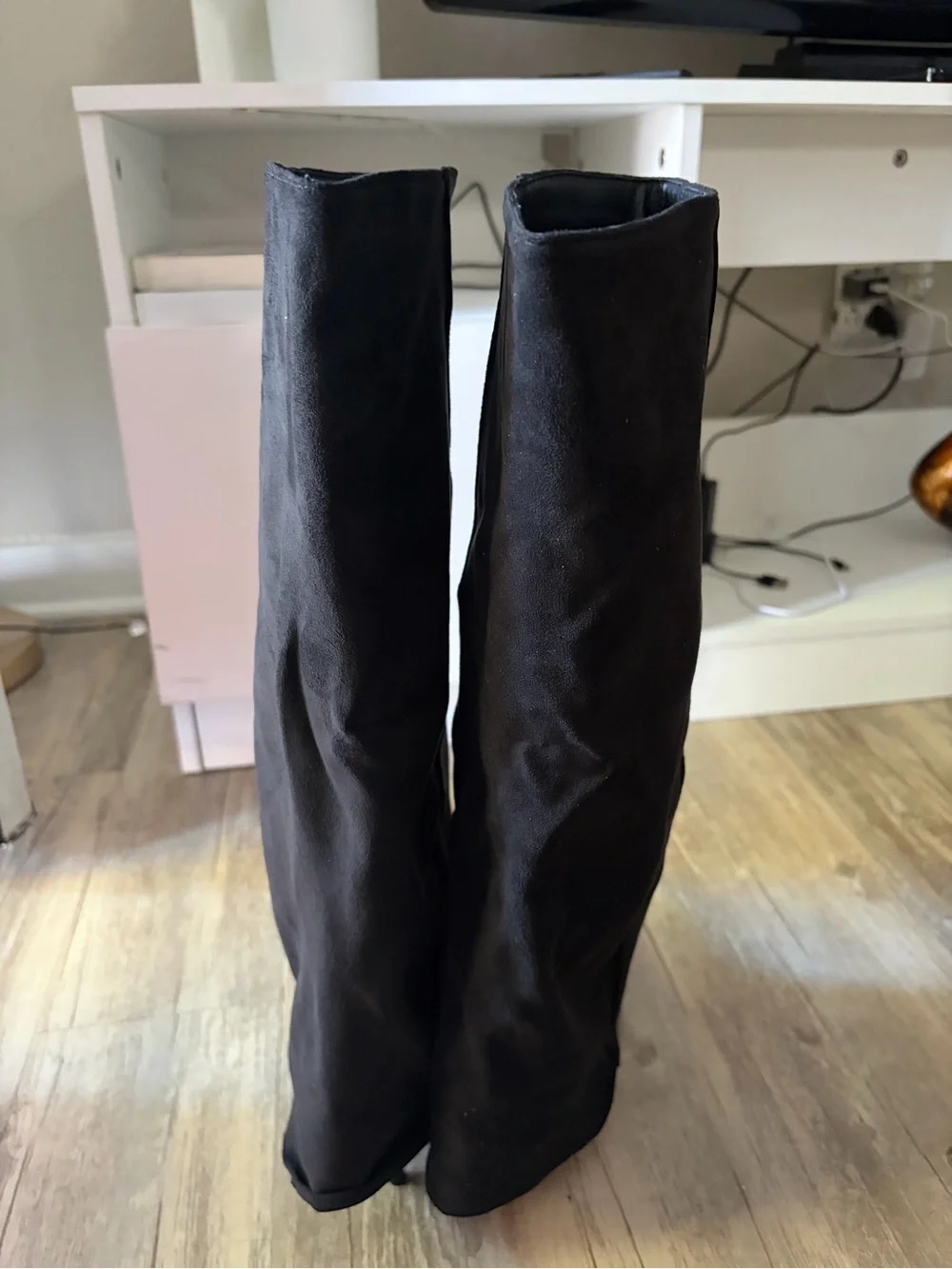Classic Black Over-the-Knee Pointed-Toe Boot